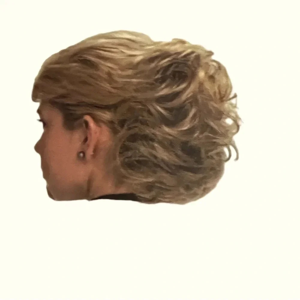 Toni’s Can-Do Hair Topper Brown Blond With Combs.
